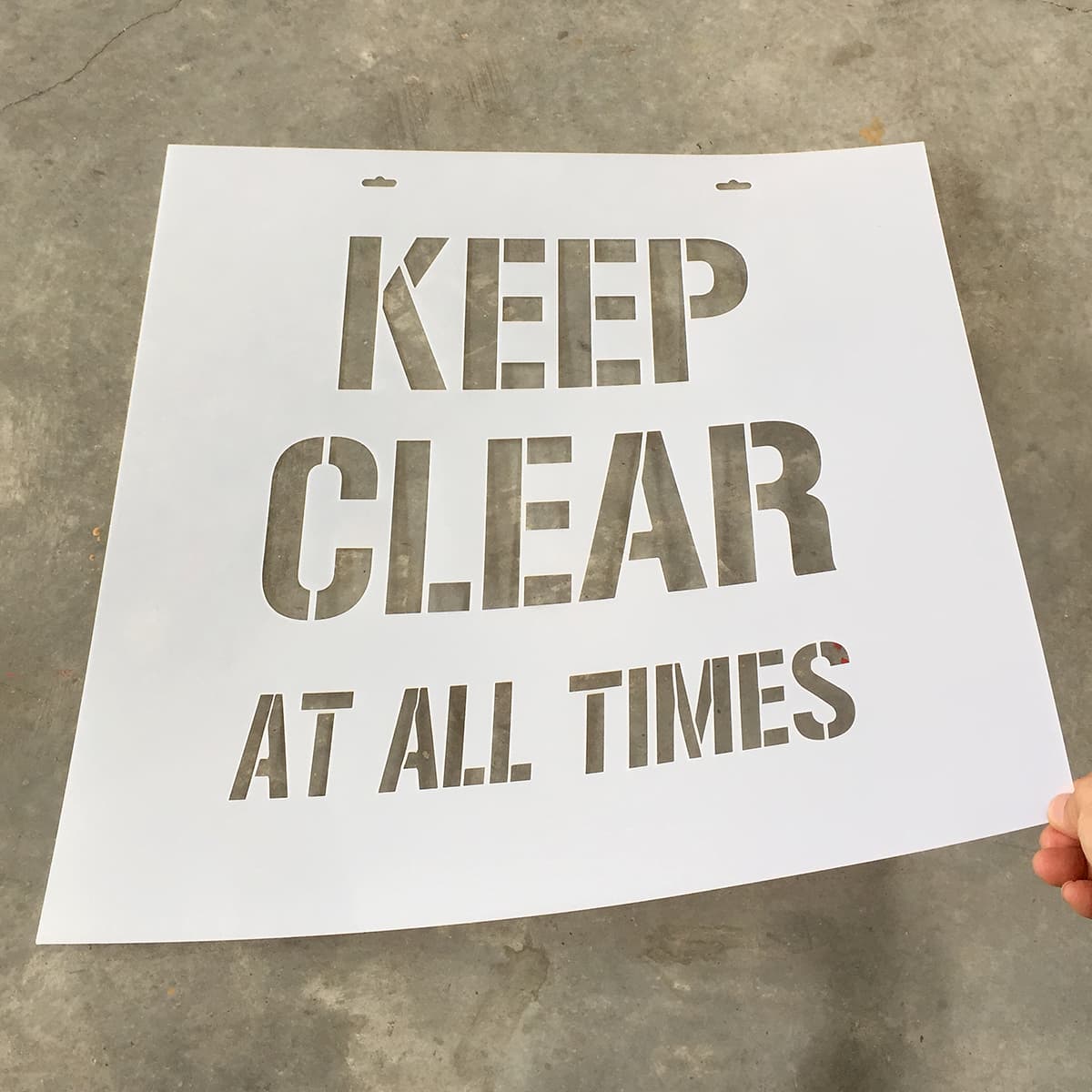 keep-clear-stencil-for-warehouse